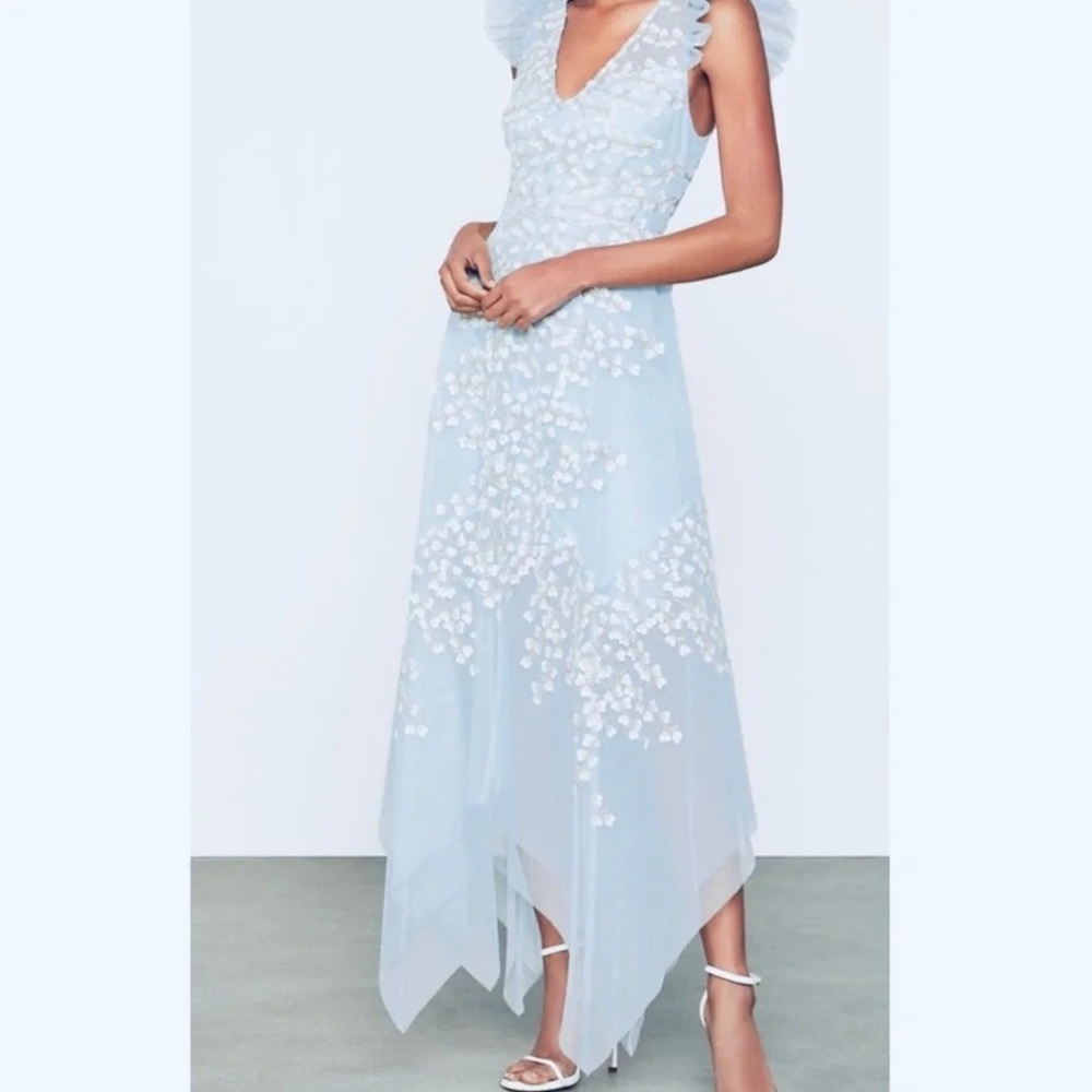 NWT BCBG Light Crystal Blue Dress